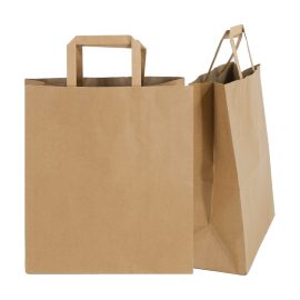 Square Bottom Carrier Bag SOS Paper Bag